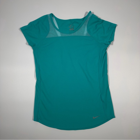 Nike Tops - Nike Women's Turquoise Short Sleeve‎ Workout Running Top Size Small